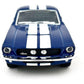KiNSMART - 1967 Ford Shelby Mustang GT500 1:38 Scale 5" Die Cast Metal Model Toy Muscle Car (Blue)