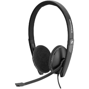 Sennheiser PC 3.2 Chat - Lightweight Stereo Headset With Adjustable Noise-Cancelling Microphone - for Internet Telephony and E-Learners - PC Connectivity- Great for Gaming, Work, & Study,Black