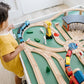 Buy now Melissa & Doug Wooden Railway Set, 130 Pieces at indiglob india