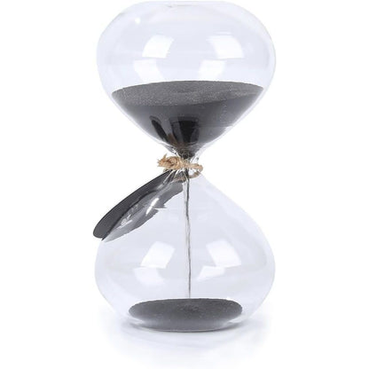 SWISSELITE Puff Sand Timer, Hourglass Sand Timers, Inspired Glass for Home, Desk, Office Decor