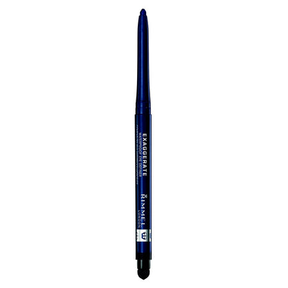 Rimmel London Exaggerate Waterproof Eye Definer Eyeliner, Highly Pigmented, Long-Wearing, Built-In Smudger, 262, Blackest Black, 0.01oz