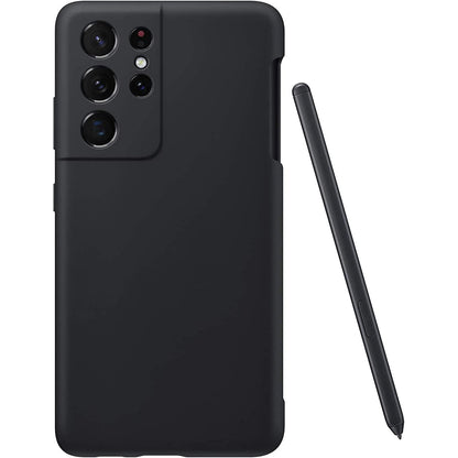 A-creator Galaxy S21 Ultra Silicone Case with S Pen Replacement for Samsung Galaxy S21 Ultra 5G (Black)