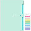Forvencer Accordion File Organizer, Letter Size, 5 Pocket Expanding File Folder, Cute File Folder with Labels, Portable File Organizer for School Office Supplies, Folders for Documents, Jade - Green