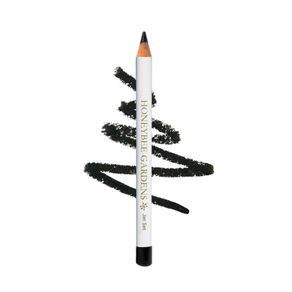 Honeybee Gardens Effortless Eye Liner Pencil in Jet Set Black, Rich Pigmentation, Smooth, Long-Wearing, Vegan, Gluten-Free