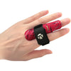 Kuangmi Finger Sleeve Support Protector Finger Splint Brace Use for Pain Relief and Preventing Sports Injuries（S/M, Blue - Red