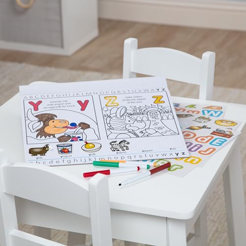 Buy now Melissa & Doug Activity Pad Bundle - Alphabet, Colors & Shapes & Numbers Sticker and Coloing Activity Books for Girls and Boys, Great Travel Toy at indiglob india