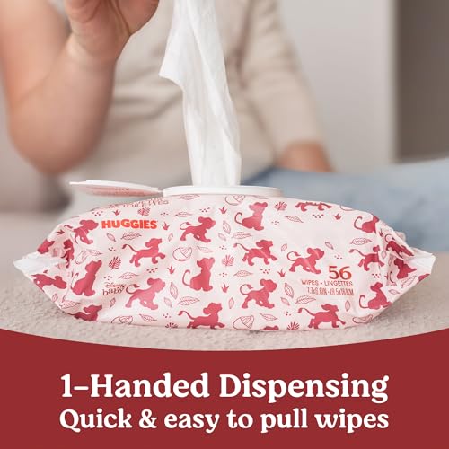 Buy now Huggies Nourish Scented Diaper Wipes, 2 Push Button Packs (112 Wipes Total) at indiglob india