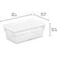 Buy now Sterilite 24-Pack 6 Quart Storage Box, Stackable Clear Plastic Bins with Snap-On Lids - Heavy-Duty Organizing Containers for Closet, Bathroom, and Office at indiglob india