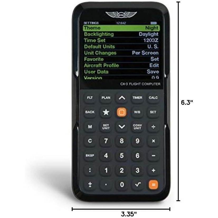 ASA CX-3 Flight Computer – Advanced Electronic E6B for Accurate Flight Planning and FAA Exam Preparation - My Store