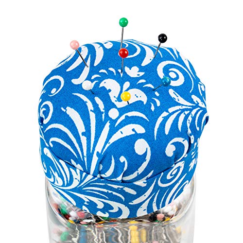 Buy now Singer 47040 1-Inch Ball Head Jar with Pin Cushion Lid, Multicolor at indiglob india