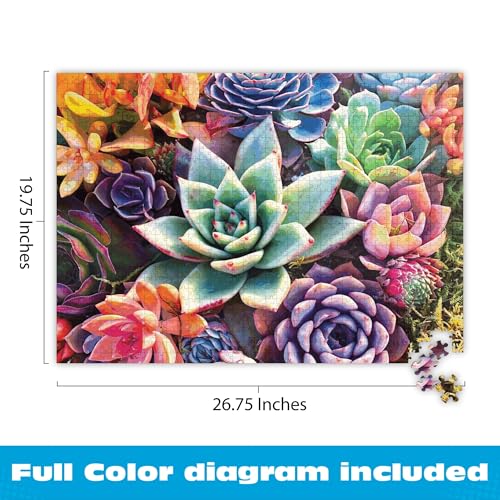 Buy now Buffalo Games - Simple Succulent - James Mertke - 1000 Piece Jigsaw Puzzle for Adults - Challenging Puzzle for Game Nights - Vibrant Plant Artwork - Finished Size 26.75 x 19.75 - Made in the USA at indiglob india