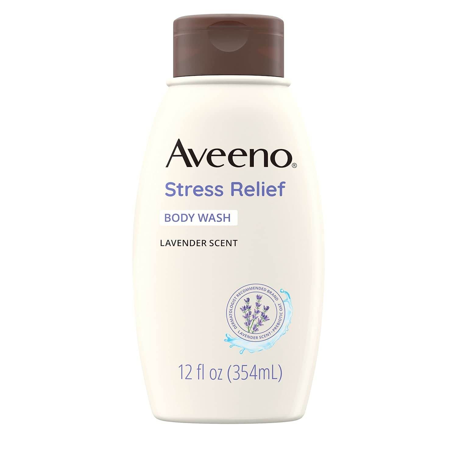 Aveeno Stress Relief Body Wash with Soothing Oat,Lavender, Chamomile & Ylang-Ylang Essential Oils, Hypoallergenic, Dye-Free & Soap-Free Calming Body Wash gentle on Sensitive Skin, 12 fl. oz(Pack of 2) - My Store