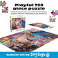 Buy now Buffalo Games - A Roomful of Naughty Puppies - Steve Read - 750 Piece Jigsaw Puzzle for Adults - Dog Lovers - Cute Puppy Puzzle with Bonus Poster - Finished Size 24.00 x 18.00 - Made in USA at indiglob india