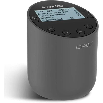 Avantree Orbit Bluetooth 5.0 Audio Transmitter for TV with 5.1 Surround Sound Passthrough Support, Class 1 Long Range, LED Display, Dual Link, 100% TV Compatibility Delivers No Lip sync Delay