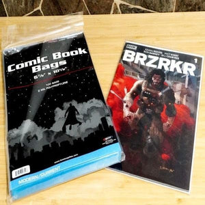 BCW Current/Modern Comic Bags - 100 ct | Acid-Free Modern Comic Bags for Current Issues | Exterior 6 7/8 x 10 1/2 inches | Crystal Clear Protection for Your Comic Collection