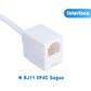 Buy now RJ45 to RJ11 Converter Adapter, 2 Pack Telephone RJ11 6P4C Female to RJ45 Ethernet 8P8C Male Cable Cord at indiglob india