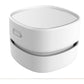 ODISTAR Desktop Vacuum Cleaner, Mini Table dust Sweeper Energy Saving,High Endurance up to 90 mins,Cordless&360º Rotatable Design for Keyboard/Home/School/Office(White AA Battery)