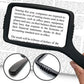Buy now MagniPros Jumbo Size Magnifying Glass Wide Horizontal Lens(3X Magnification)- Shockproof Housing & Scratch Resistant Design W/Large Viewing Area Ideal for Reading Small Prints & Low Vision at indiglob india