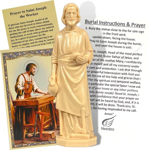 Buy now Religious Gifts Saint Joseph Statue Home Seller Kit with Prayer Card and Instructions at indiglob india