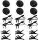 Buy now AUGSUN 18Pcs Lapel Microphone Clips Replacement Kit, 6Pcs Lavalier Mic Clips Metal Tie Clips Lavalier Microphone Clips, 6Pcs Windscreen Foam Cover and 6Pcs Plastic Wire Clips at indiglob india
