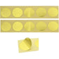 UNIQOOO 100pcs Gold Embossed Foil Blank Certificate Self-Adhesive Sealing Stickers - Perfect for Invitations, Certification, Graduation, Notary Seals, Corporate Seals, and Personalized Monogram Emboss