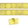 UNIQOOO 100pcs Gold Embossed Foil Blank Certificate Self-Adhesive Sealing Stickers - Perfect for Invitations, Certification, Graduation, Notary Seals, Corporate Seals, and Personalized Monogram Emboss - Gold