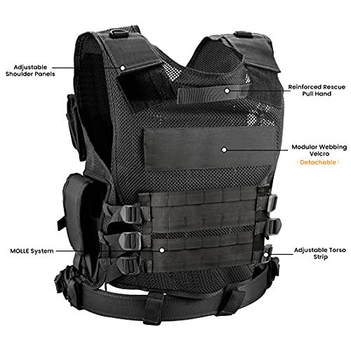 Buy now Marmot Tactical Vest Durable Mesh Vest with Detachable Belt & Holster for Subcompact/Compact/Standard Pistol at indiglob india