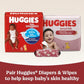 Buy now Huggies Nourish Scented Diaper Wipes, 2 Push Button Packs (112 Wipes Total) at indiglob india