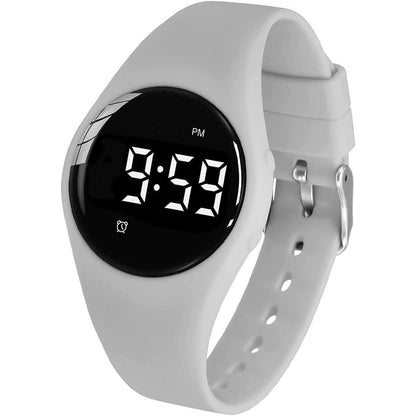 Vibrating Alarm Watch, Water Resistant Potty Training Wristband Rechargeable Medical Reminder Watch with Timer and 15 Daily Alarms (Black)