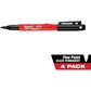 Milwaukee 48-22-3104 Inkzall Point Marker, Fine, Black, 4-Pack
