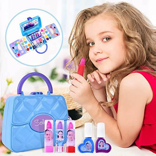 Buy now Kids Makeup Kit for Girl Kids Toys Makeup for Kids 50PCS Play Makeup Set Washable Cosmetic Non-Toxic Toddlers Pretend Frozen Makeup Birthday Gifts for Age 3 4 5 6 7 8 9 10 11 12 Years Old at indiglob india