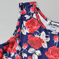 Buy now Girl & Doll Matching Dresses Floral Clothes Sleeveless Summer Swing Dress 3t 4t Navy Flower at indiglob india