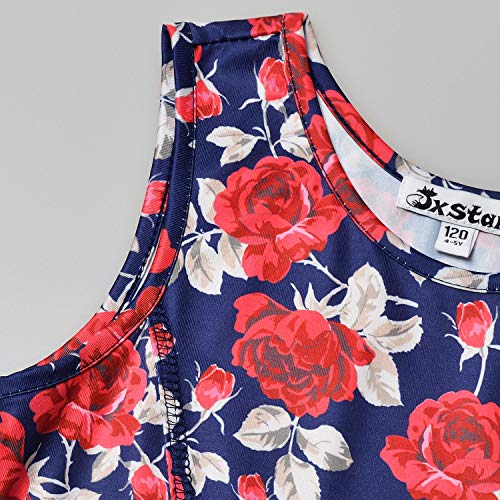 Buy now Girl & Doll Matching Dresses Floral Clothes Sleeveless Summer Swing Dress 3t 4t Navy Flower at indiglob india