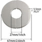 Buy now Wall Split Flange 2PCS Stainless Steel Round Escutcheon Plate Floor and Ceiling Plate Cover Split Flange for 28mm Dia Pipe 25 Type Silver at indiglob india