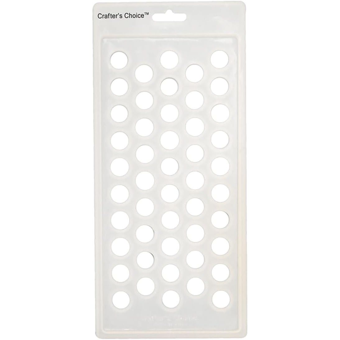Crafter's Choice - Lip Balm Tube Filling Tray - Silicone Tray for Filling Lip Balm Tubes and Cosmetic Products - Round - 3001