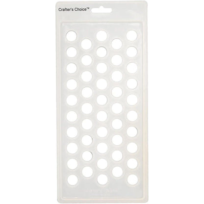 Crafter's Choice - Lip Balm Tube Filling Tray - Silicone Tray for Filling Lip Balm Tubes and Cosmetic Products - Round - 3001