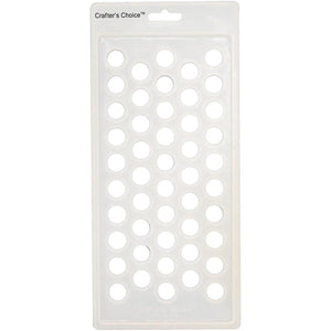 Crafter's Choice - Lip Balm Tube Filling Tray - Silicone Tray for Filling Lip Balm Tubes and Cosmetic Products - Round - 3001