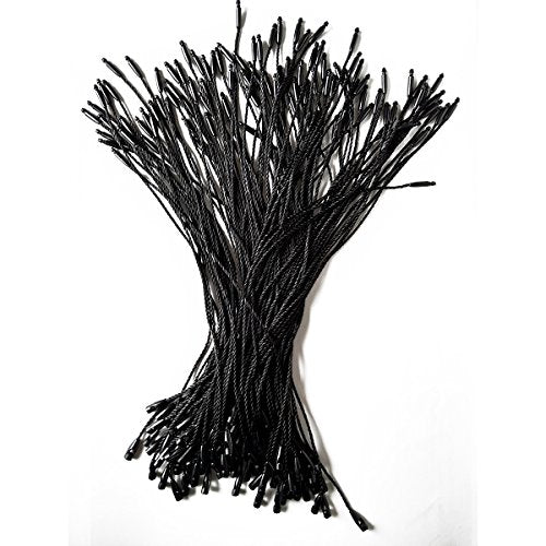 Buy now LGEGE 500 pcs 7.5-inch Black Hang Tag Nylon String Snap Lock Pin Loop Fasteners Hook Ties at indiglob india