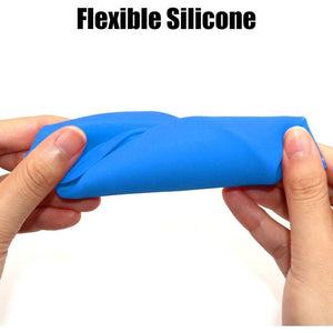 Silicone Mini Round Cake Molds, 4 Inch, Blue, Reusable, Non-Stick, Microwave, Oven, Freezer Safe