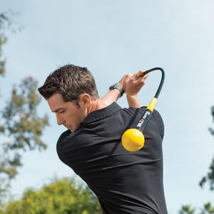 SKLZ Gold Flex Golf Swing Trainer and Warm-Up Stick - Essential Golf Accessories for Golfers, 48"/40” Golf Equipment for Distance, Balance Building, Power & Grip Training, Portable & Course-Legal