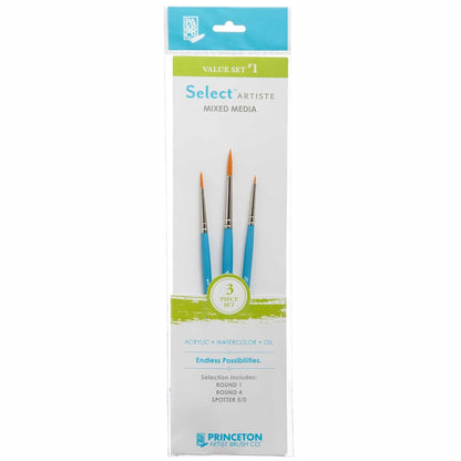 Buy now Princeton Select Artiste Brush Set No. 1, Synthetic, 3 Piece, 1 Count at indiglob india