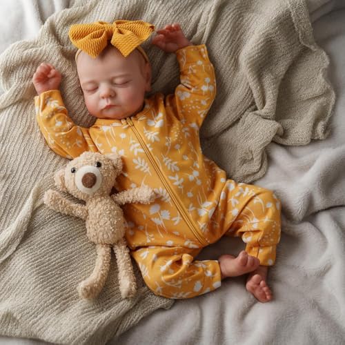 Buy now ADFO Lifelike Reborn Baby Dolls, 20 inch Realistic Newborn Real Life Baby Girl Dolls Soft Full Body Vinyl Girl Baby Dolls with Clothes and Toy Gift for Kids Age 3+ at indiglob india