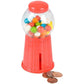 5" Gumball Machine Bank (with GUMBALLS) Classic Red Design - Mini Bubble Gum Candy Dispenser. Unique Money Saving Coin Bank. (1)