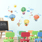 Buy now DECOWALL DA-1406B Animal Hot Air Balloons Kids Wall Stickers Wall Decals Peel and Stick Removable Wall Stickers for Kids Nursery Bedroom Living Room décor at indiglob india