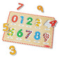 Buy now Melissa & Doug Wooden Lift & See Peg Puzzle Early Learning 2-Pack for Girls and Boys ƒ?? Alphabet, Numbers at indiglob india