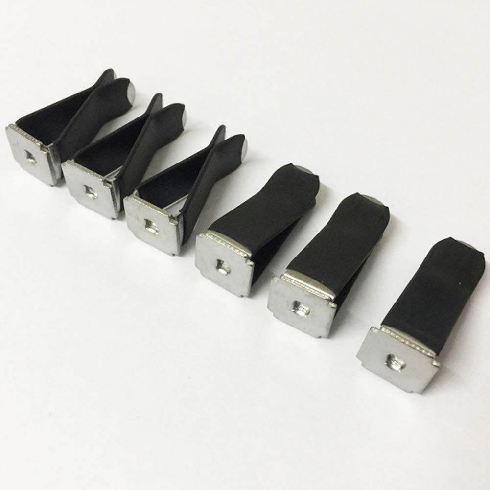 10 Pieces Square Head Car Air Vent Clip Car Vent Clip Auto Air Conditioner Car Outlet Clips, Black Clip - My Store