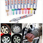COLIBYOU Universal Waterproof Permanent Paint Marker Pen Car Tyre Tire Tread Rubber Metal (white) - My Store