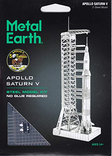 Buy now Fascinations Metal Earth Apollo Saturn V with Gantry 3D Metal Model Kit at indiglob india
