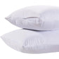 White Classic King Pillow Covers with Zipper 2 Pack - 20 x 36 Ultra-Soft, Cozy and Noiseless King Pillow Protector, 200 Thread Count, Fade-Resistant Pillow Shams