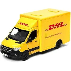KiNSMART - Mercedes-Benz Sprinter UPS Edition Cargo Van, 1:48 O Scale Die Cast Metal Model Toy Van, Pull-Back Action